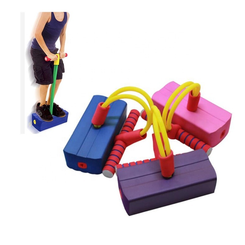 Kids Sports Toys Crazy Jump Stand Gym Foam Pogo Jumper Flash Light