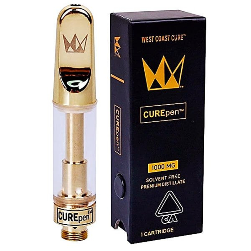 Newest CUREpen Carts Empty Vape Cartridge 0.8ml 1.0ml Ceramic Coil Gold Color Tank