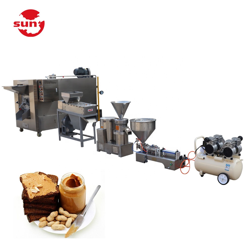 Cheap price easy operation small capacity peanut butter process line