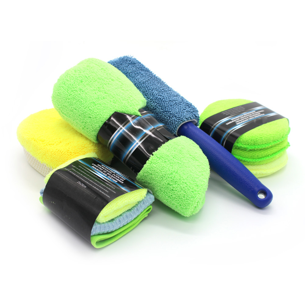 Car wash shop hot selling car wash tools cleaning set 9-piece car beauty maintenance Gift Set