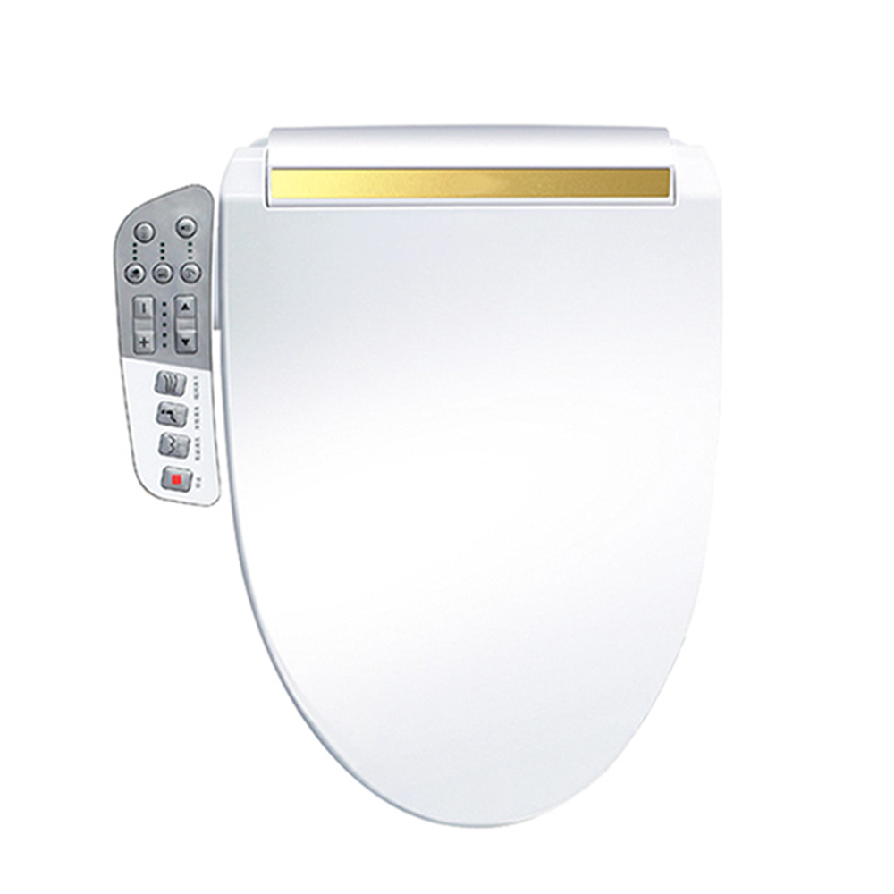 Bide electrico para inodoros alargado funciones de secador de aire caliente y lavar con control de temperatura color blanco