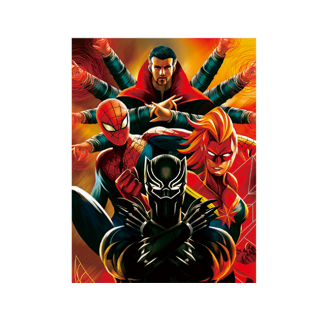 Раскладной постер 12x17 см, комикс Marvel, 3d-фотография, 3d постер