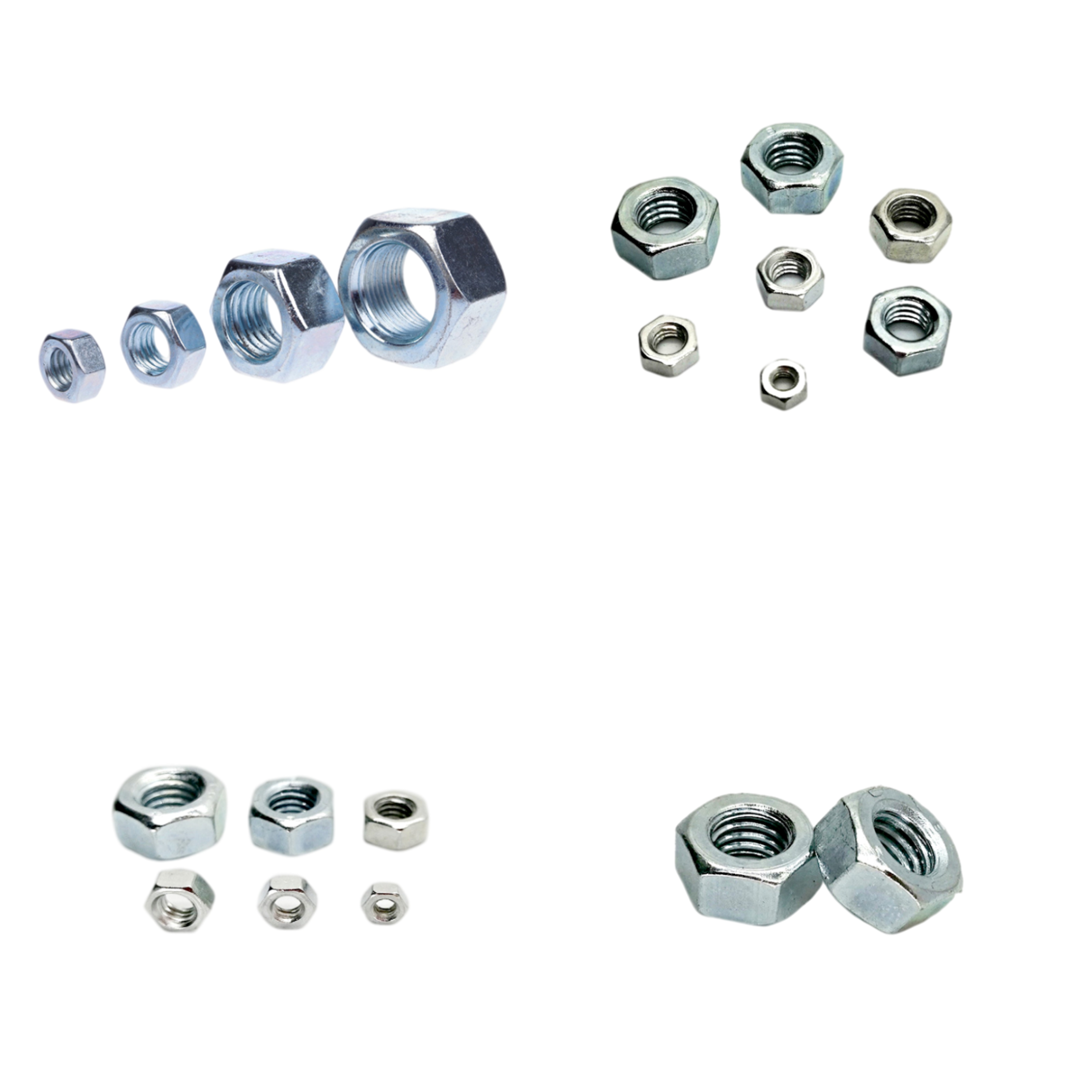 M10 Suppliers manufacturer high precision with zinc plated Hex flange nuts