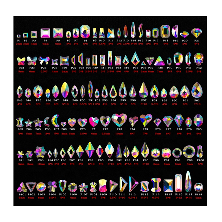 nail salon professional product AB color K9 high quality nail art rhinestone for Nail Art Beauty Design