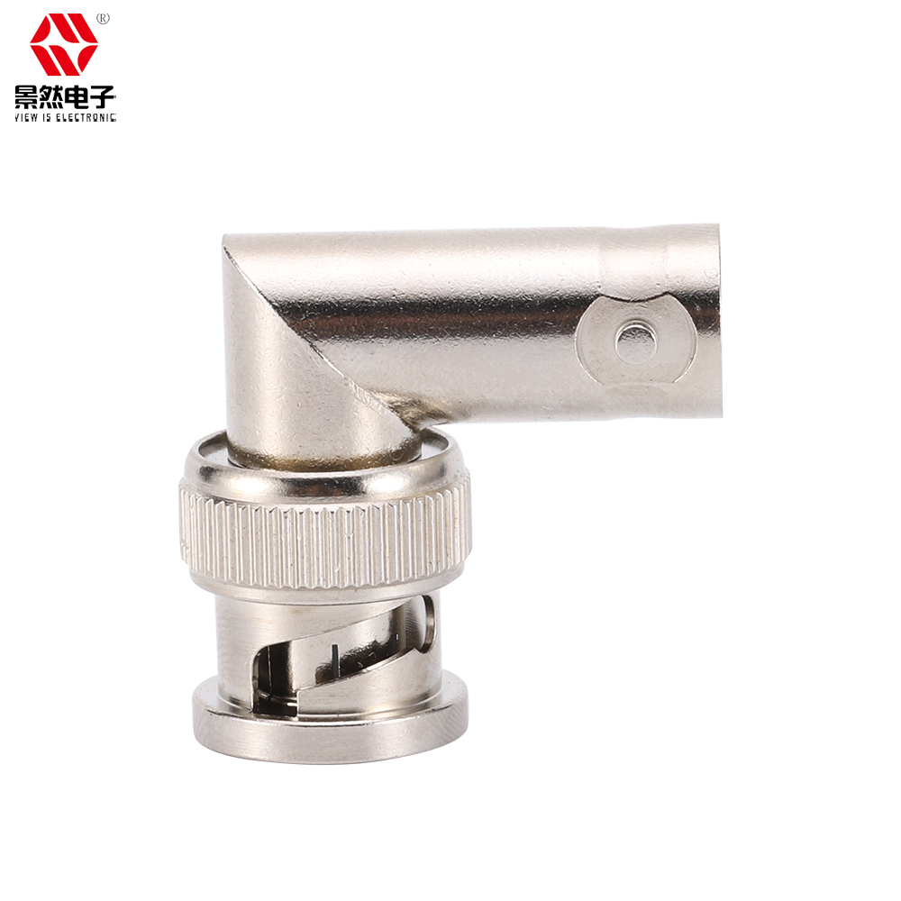 HOT SELL BNC HD video monitoring adapter BNC right angle BNC female to male 3G-SDI oscilloscope adapter