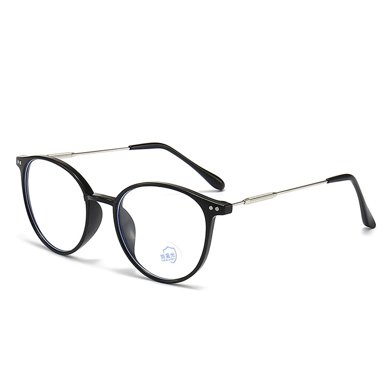 Wholesale Retro Light Computer Eyeglasses Women Plain Anti Blue Light Glasses