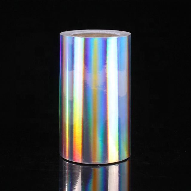 Custom PVC printable hologram rainbow sticker adhesive film vinyl injet labels printing paper waterproof holographic stkcer roll