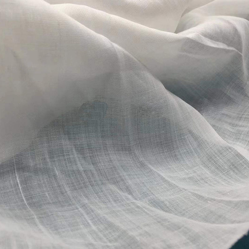 100% Ramie Thin plain hemp material dress Shirt Fabric wholesale