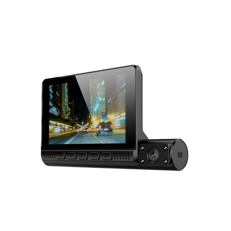 909 4 Inch Touch Dash Cam 1080P Auto Camera Recorder Video Dual Dashcam Voor En Achter View 170 Spend 24H Parking Monitor