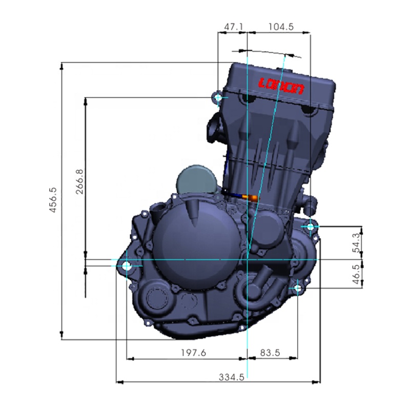 Cqjb высокое качество двигателя мотоцикла YF300CC с водяным охлаждением давления всплеск сборный двигатель для мотоцикла