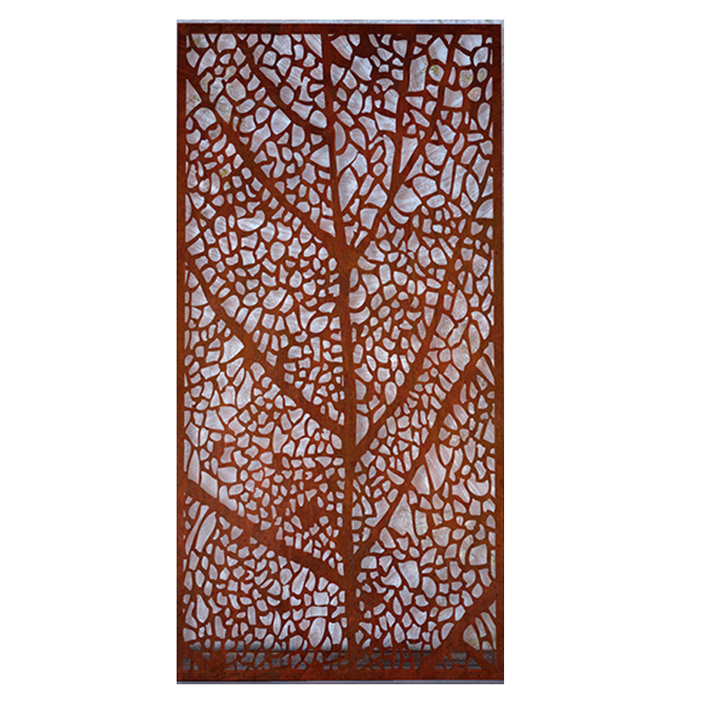 Лазерный режущий экран Corten стальной экран Corten стальная перегородка corten стальные персональные экраны Corten