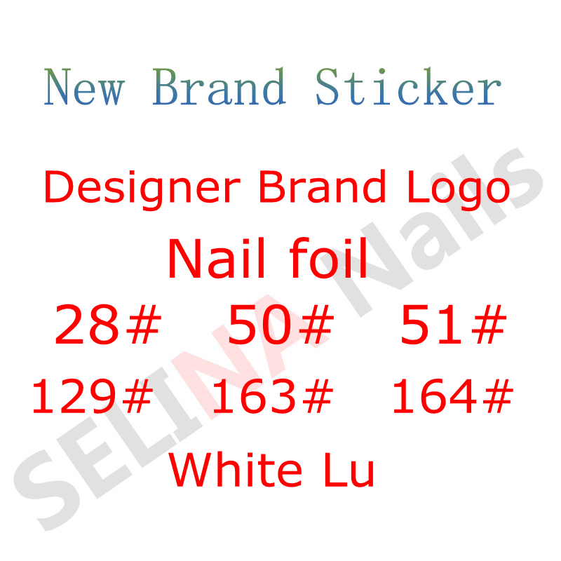Luxury Designer Brand Nail Foil For nails 3d nail art decoration