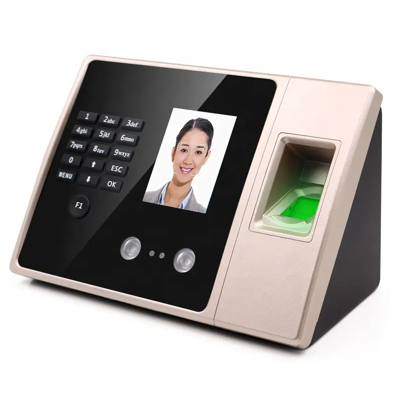 Facial Recognition Biometric Fingerprint Time and Attendance Recorder with Backup Battery