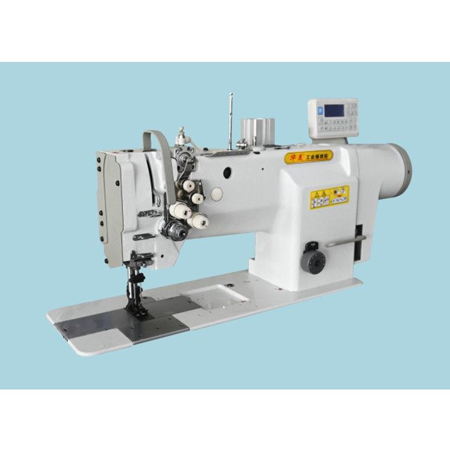 HM-8400 техника Double needle, шагающая прижимная лапка Промышленная швейная машина для автомобильных ковриков для швейной машины