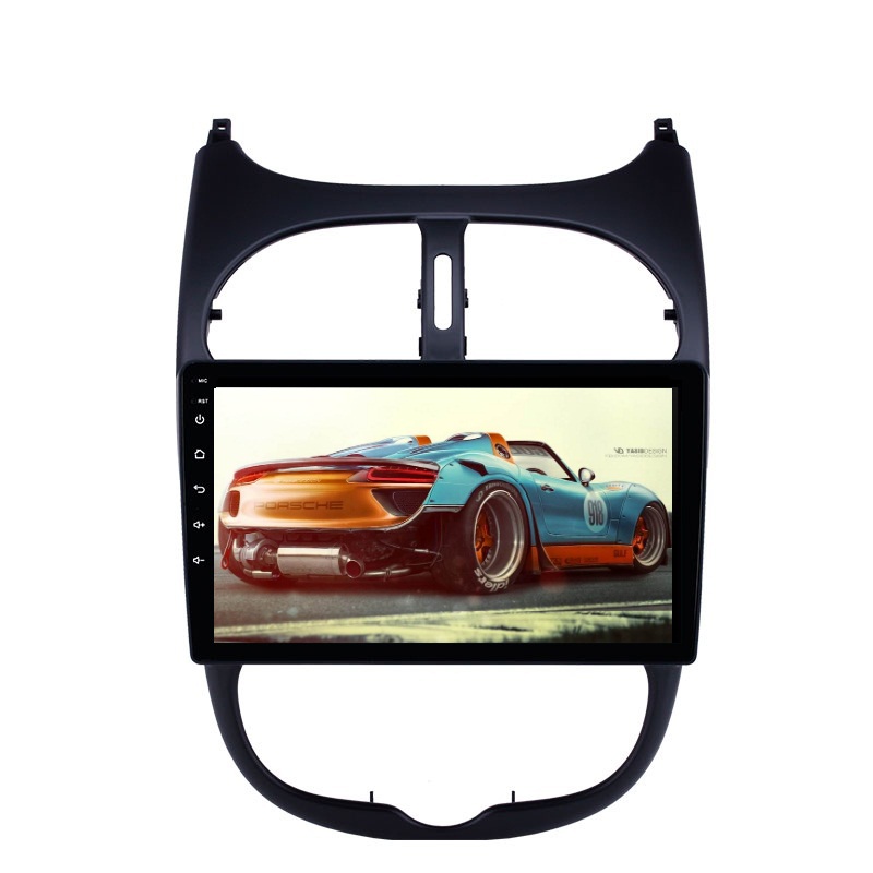Автомобильный DVD-плеер 2din Android 9,1 GO для Peugeot 206 2000 -2016, автомобильное радио, GPS-навигация, Wi-Fi, IPS-экран, плеер 5,0