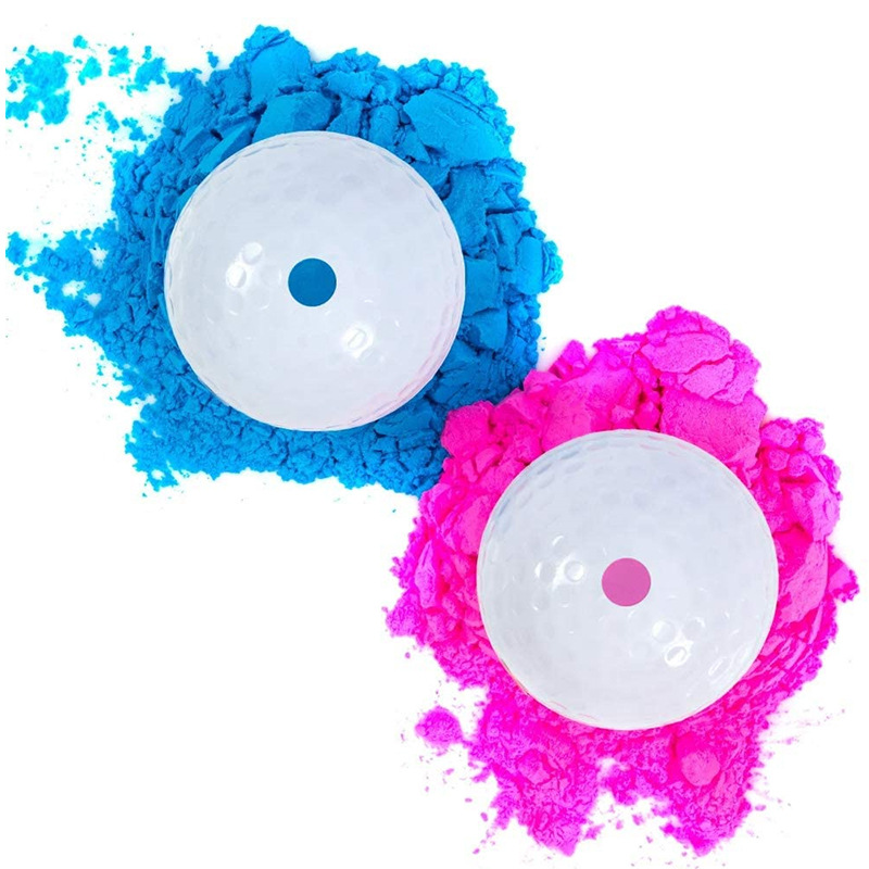 Pregnancy Announcement Golf Themed Gender Reveal Party Golf Balls with 400% More Non-Toxic Powder