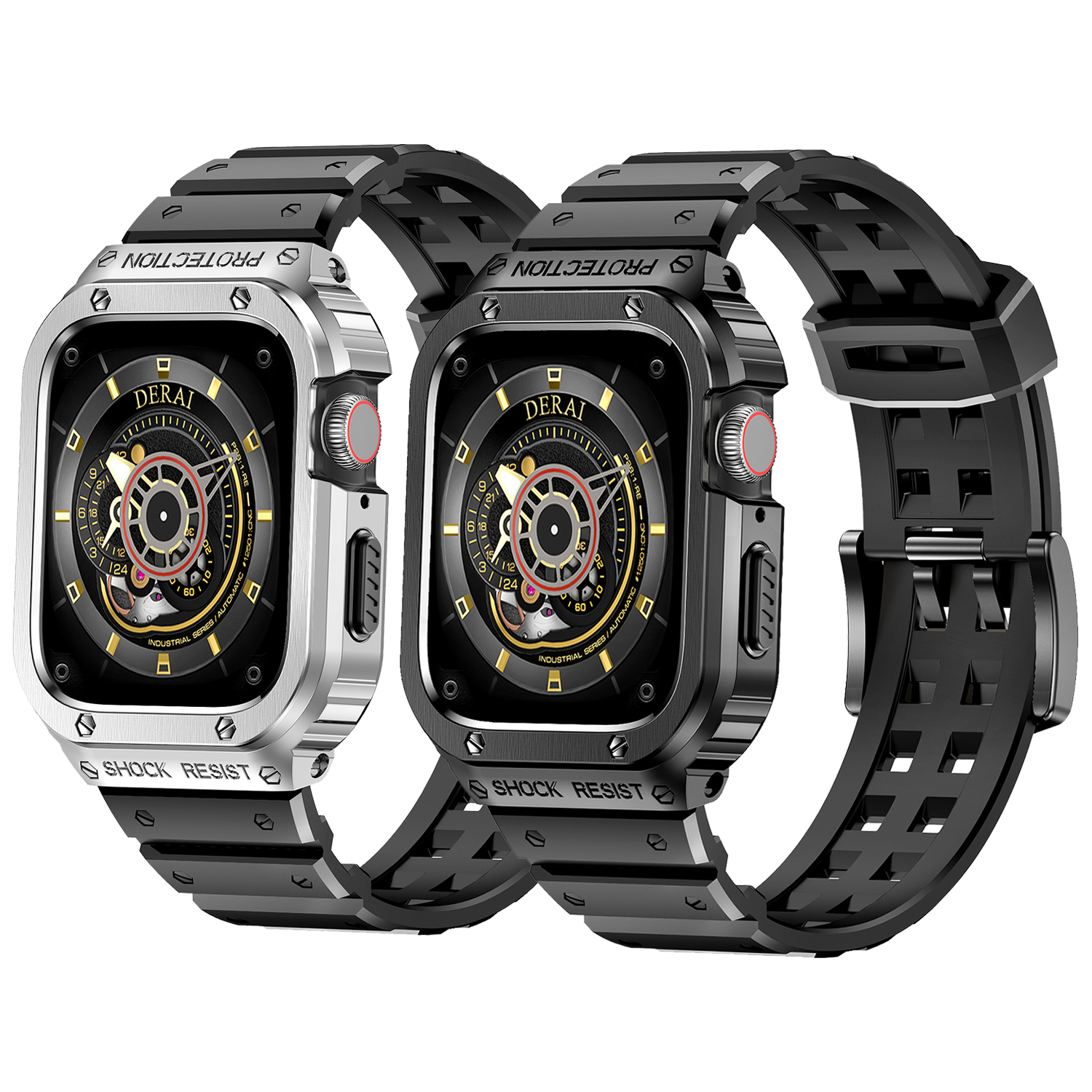 Браслет из нержавеющей стали для Apple Watch Band Charms 44 мм 45 44, Аксессуары для Apple Watch Series 7