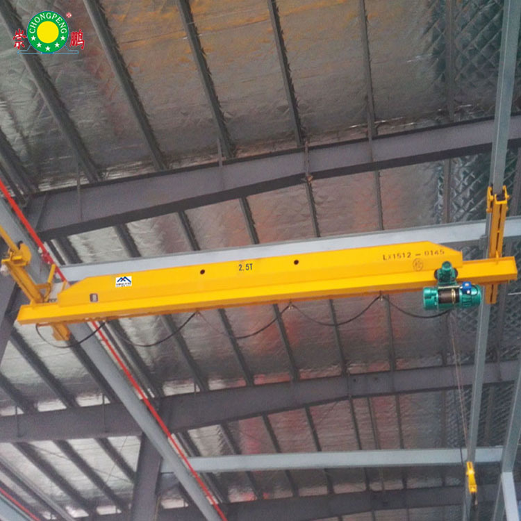 25 t 18 ton work shop top running suspension single girder overhead crane with electric hoist