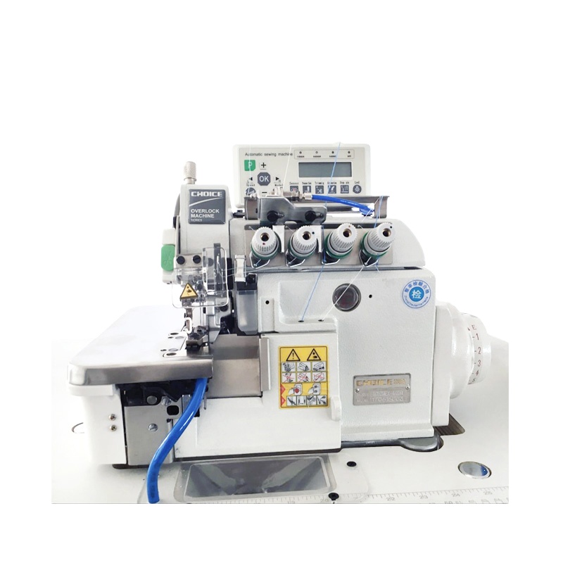 Золотой Выбор GC5214EX-82BL 4-ниточный компьютеризированная автоматическая задняя фиксации оверлок швейная машина