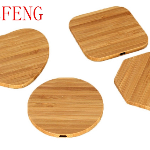 Wireless Charger Wood Bamboo Charging Station Super Fast Charger For Iphone