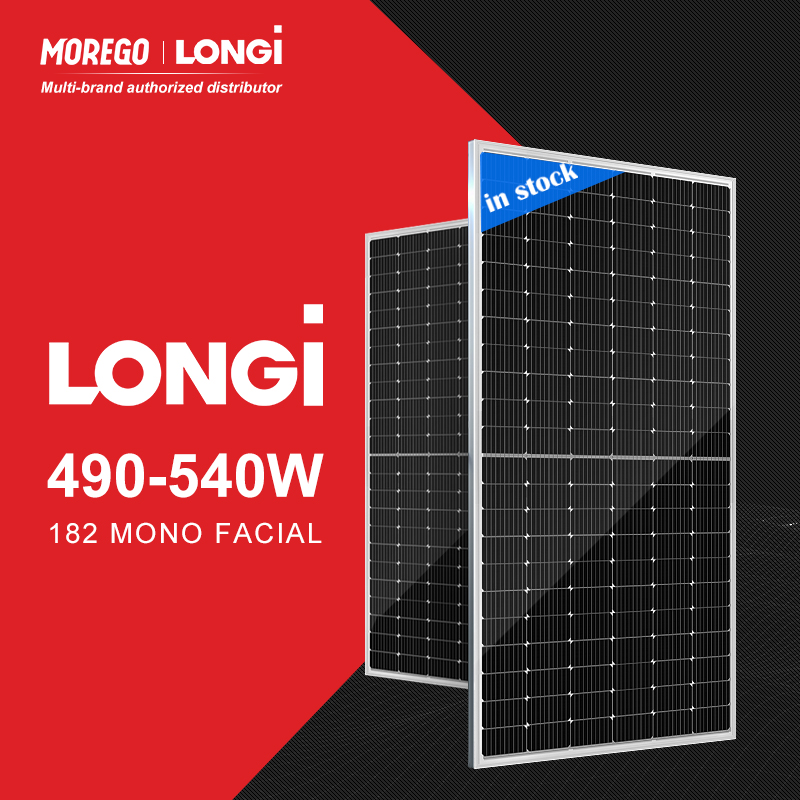 Солнечная панель Longi 182, одиночная серия, солнечные панели 490 Вт, 495 Вт, 500 Вт, 535 Вт, 540 Вт, 545 Вт, 550 Вт