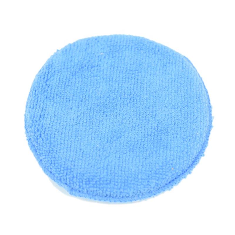 5 дюймов Круглая автохимия полировка аппликатор Microfiber Чистящая салфетка из микрофибры воск губка