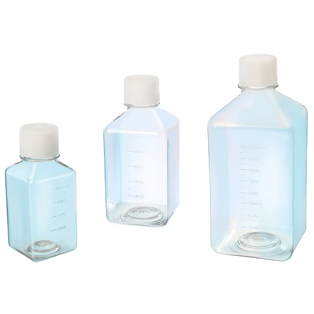 Lab sterile tissue flask cell culture bottle square