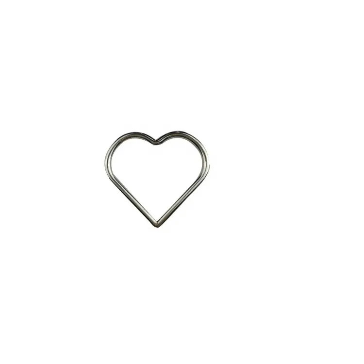Factory Wholesale High Quality Heart Shape Bikini Circle Connector Buckle In Silver Color