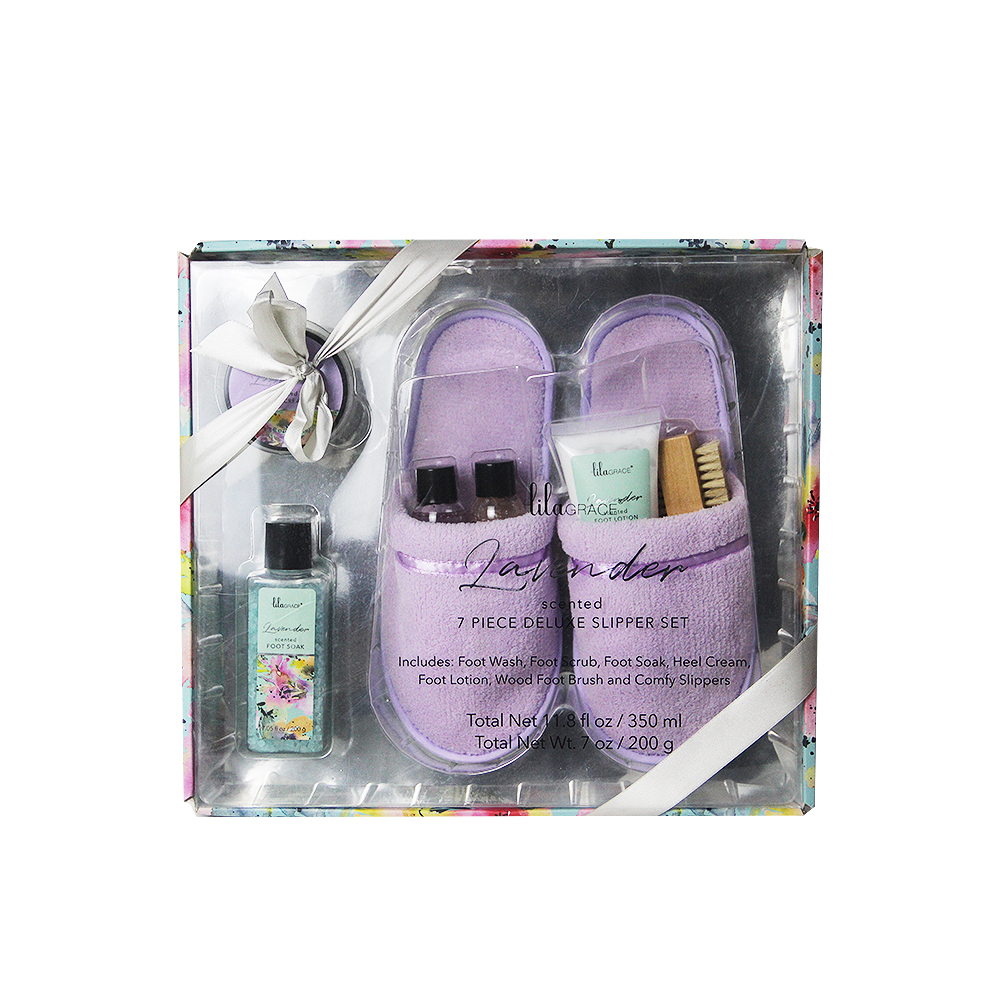 Wholesale Luxury Valentine's Day lavender bath supplies set accessory organic women bath gift set