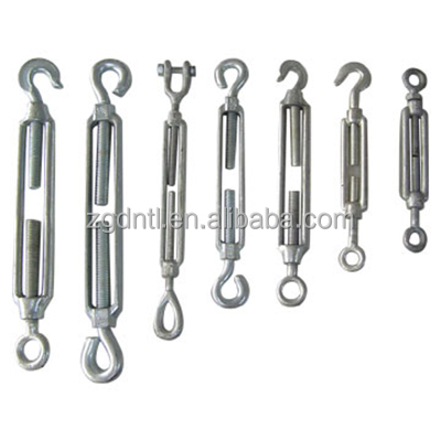 M16 304 Stainless Turnbuckle For Steel Rope Parts Heavy Duty German Standard Turnbuckle Din1480 Eye To Hook