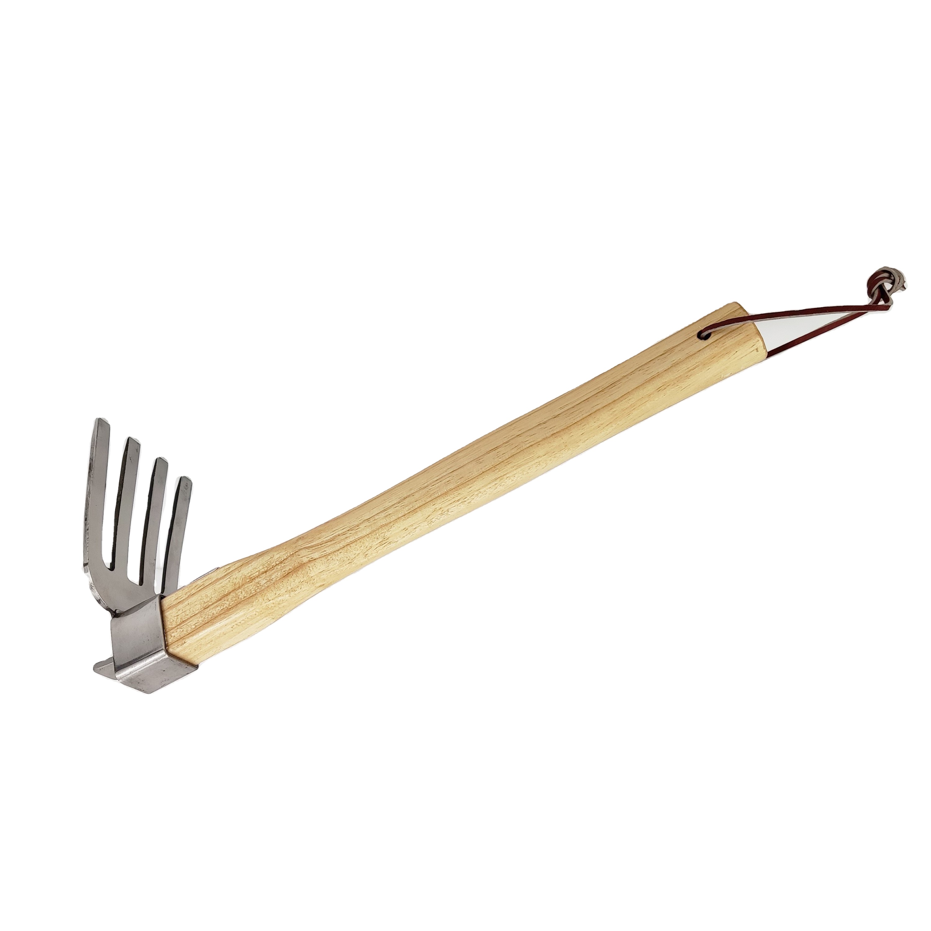 Garden gardening rake stainless steel turn-over five-toothed rake lawn mowing tools garden rake