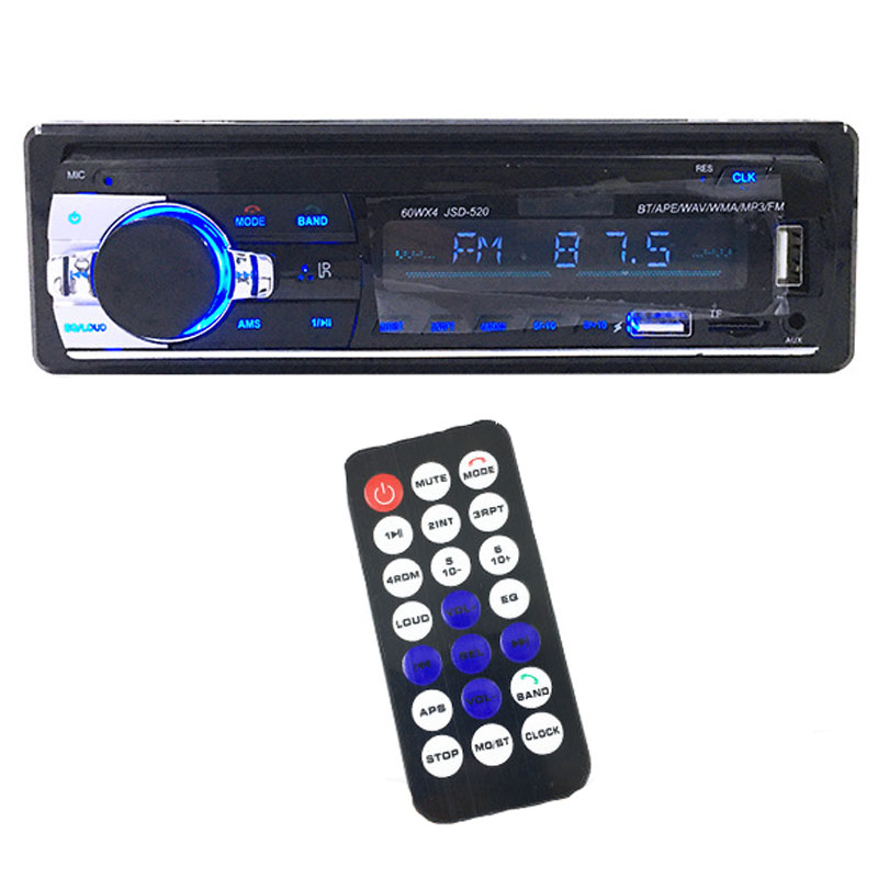 Radio Car Mp3 Player Lcd Screen 1 Din Universal car system audio amplifier Bt Aux usb Rc App Control Car Radio