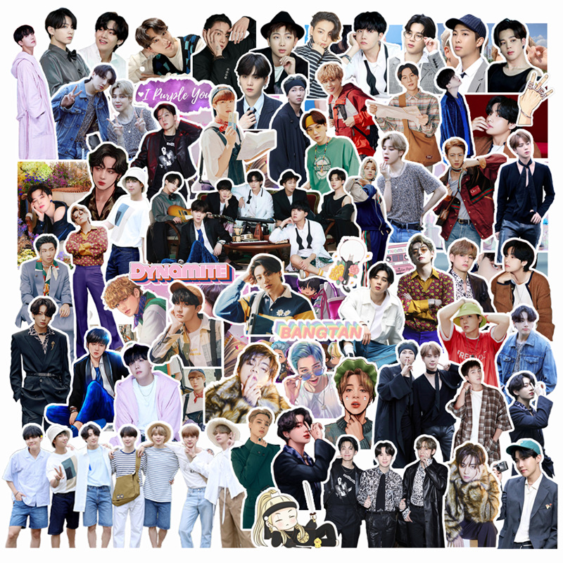 101 шт./компл. оптовая продажа декоративных бумажных наклеек Bangtan Boys в стиле динамита