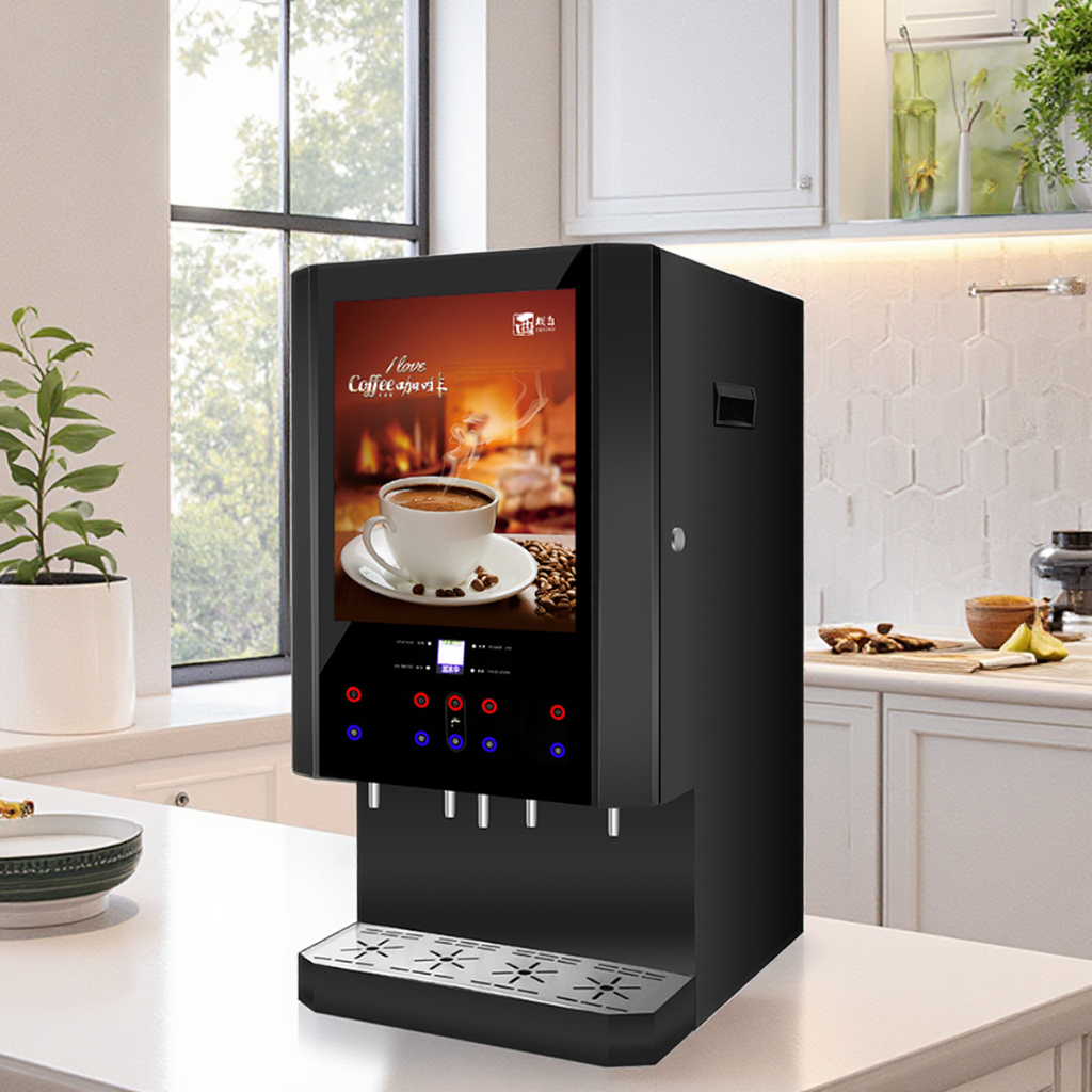 Automatic Instant Commercial Vending Machine instant coffee machine of China National Standard
