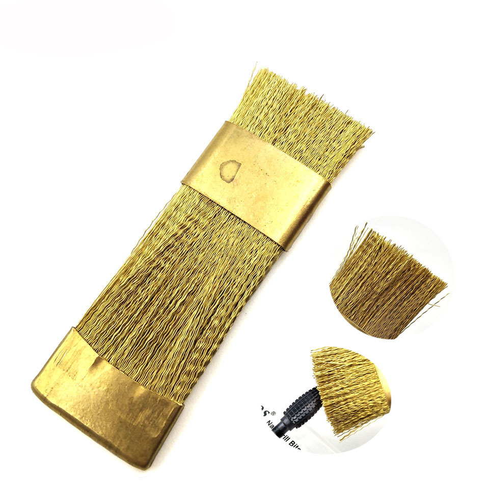 HYTOOS Nail Drill Bits Cleaning Brush Copper Wire Brushes For Electric Manicure Clean Brusher Tool Nails Accessories