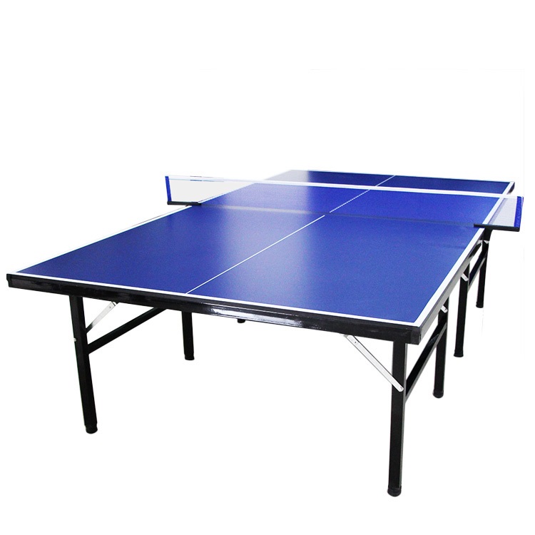 Blue color Customized Logos no wheel 15mm table Ping-Pong table- International Standard