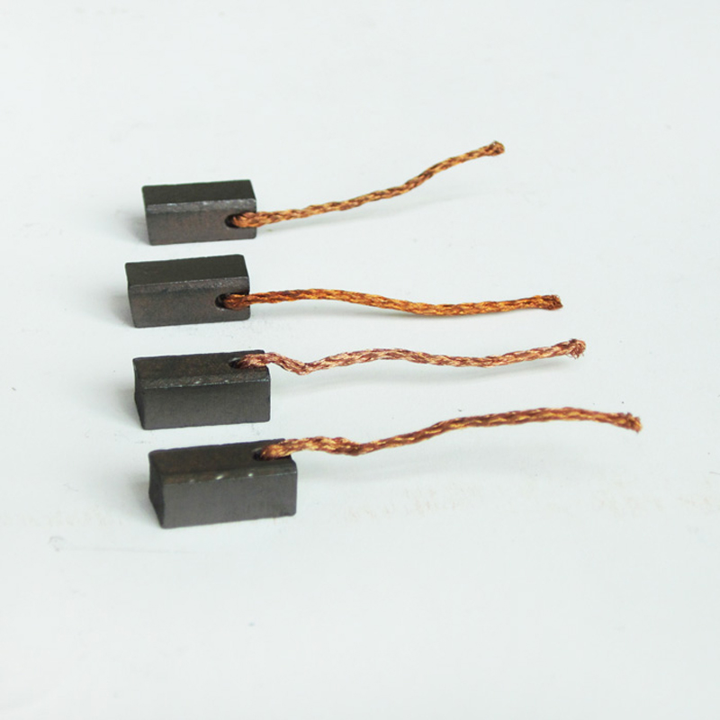 4Pcs/Set Carbon Brushes 5.5X5.5X14mm 2.17x2.17x5.51" for 250W 350W Unite Motor 1016Z \1018