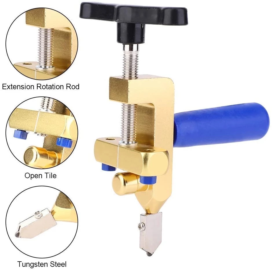 2 in 1 Glass Tile Cutter Tungsten Steel Breaking Pliers Hand Mirror Cutter Tool ,Ceramic Tile Opener,Manual Tile Cutter Ceramic