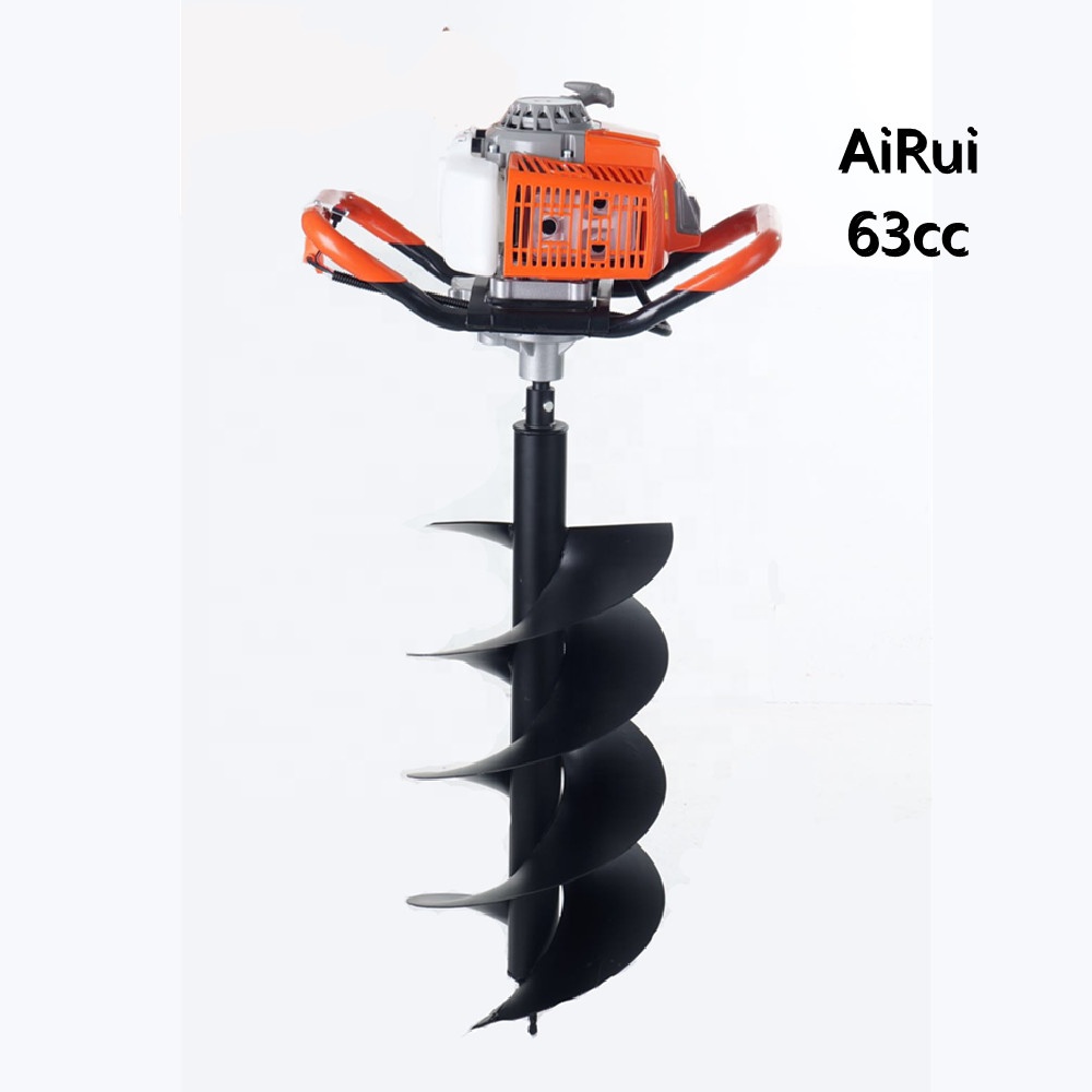 43cc engine power augers G4L hand manual earth soil auger G4K 1.55KW ground hole drill earth augerauger torque earth drill