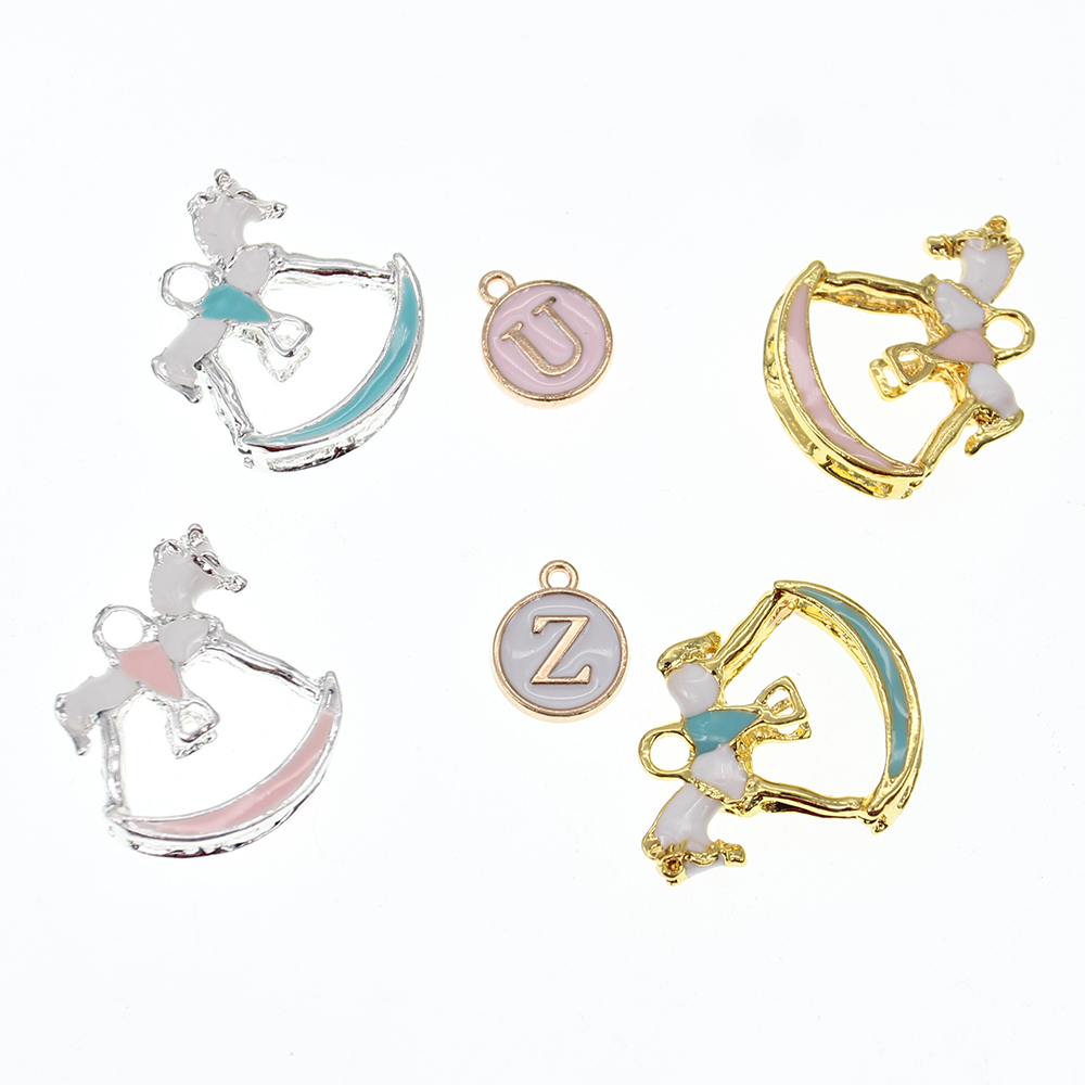 DIY Baby Pin Charms Mini Enamel Animal Horse Shaped Charms