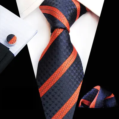Various patterns series European and American fashion tie square scarf cuff three-piece suit