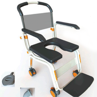Hosptital wheel chair with toilet commode patient transfer wheelchar medical chair with toilet