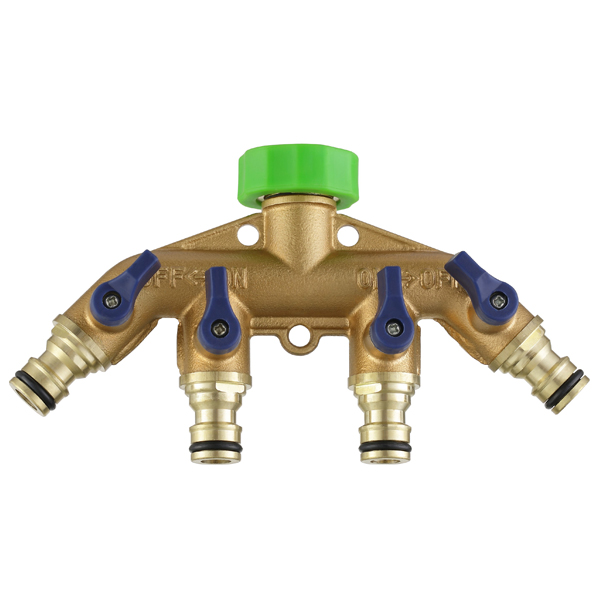 BSP 4 Way 3/4 "Садовый шланг сплиттер запорные шаровые краны