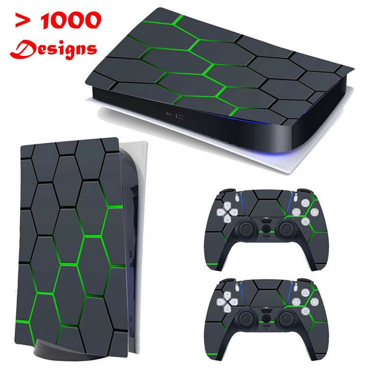 Индивидуальный Дизайн 50 шт. MOQ PS5 наклейка на игровую консоль защитная пленка наклейка на контроллер для консоли Sony PS5 и контроллера
