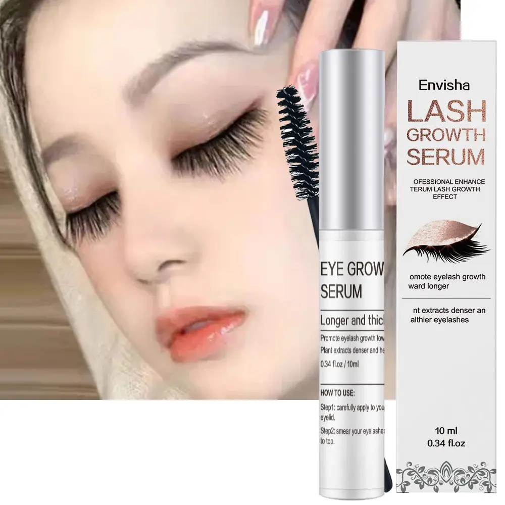 Wholesale Natural Eyelash Growth Serum Brow Enhancer Grow Thicker Longer Lashes Liquid Eyelash Growth Serum