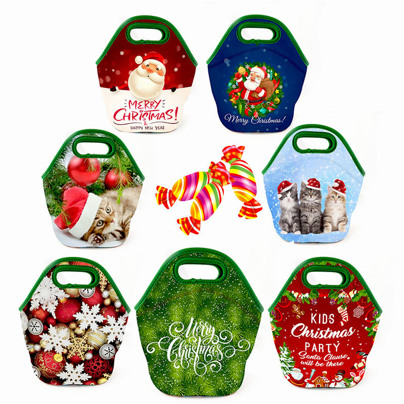 Hot Sell Thermal Neoprene Kids Lunch Box Bag Oxford Cloth Custom Logo Insulated Waterproof Lunch Cooler Bags Fashion