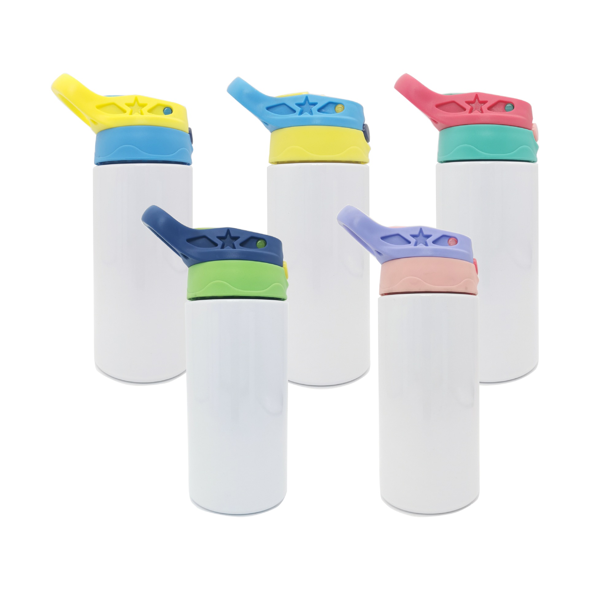 Sublimation kid water bottle 350ml Stainless Steel Drinking Cup Double Wall Vacuum Insulated Sippy Tumbler with Handle