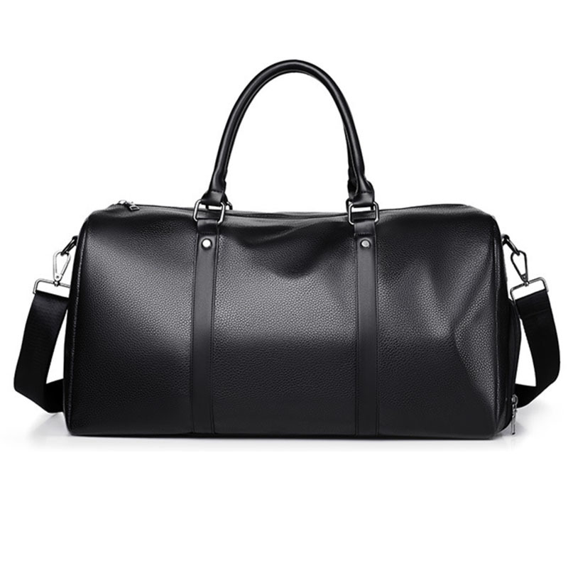 Gorfia Customized Vegan Pebble Texture Leather Travel Weekender Overnight Duffel Bag Gym Sports Luggage Tote Duffle Bags For Men