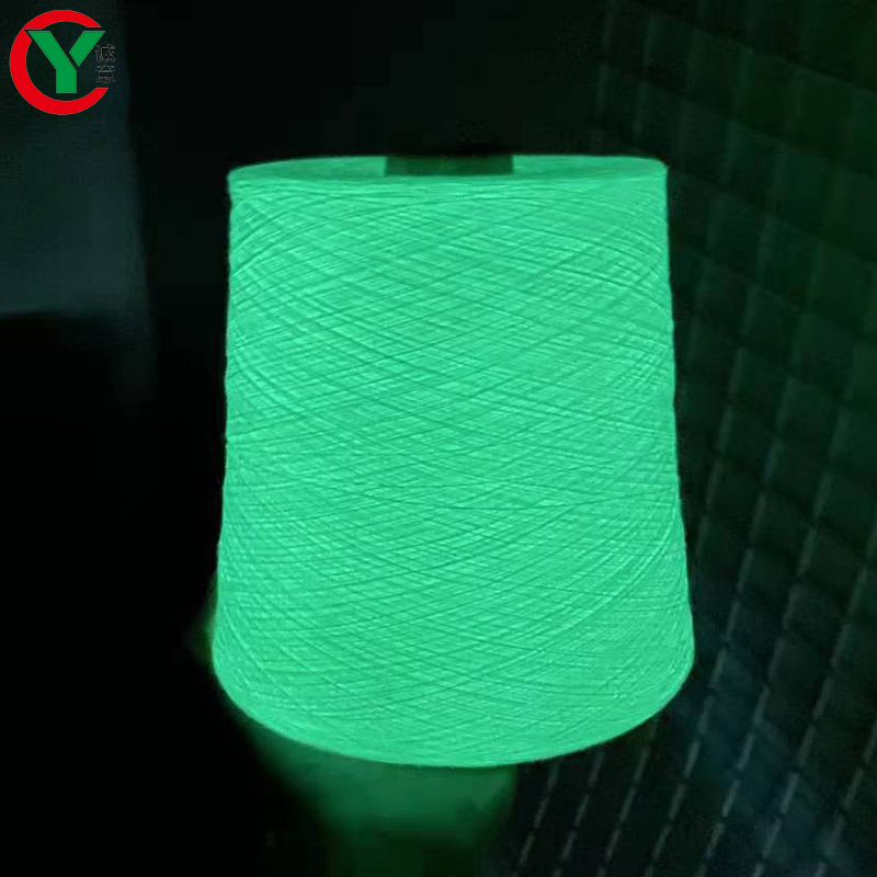 Interesting Product 2021 Noctilucent Thread 2/21s 100% Polyester Raw White Luminous Knitting Yarn Glow In The Dark Yarn