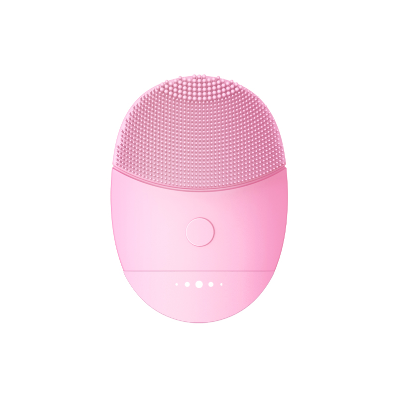 Силиконовая Очищающая щетка для лица Waveclean, Беспроводная зарядка, очиститель лица, портативная, личная гигиена, Вибрирующая светодиодная Женская Косметическая щетка